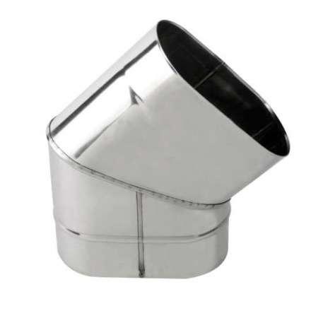 Колено овал. сечения (Отвод) 45 из нерж. ст. 304-0,8 мм, вертикаль. купить в Слуцке