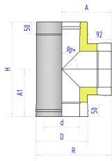 Сэндвич-тройник 2ТР Феникс 90° в Слуцке