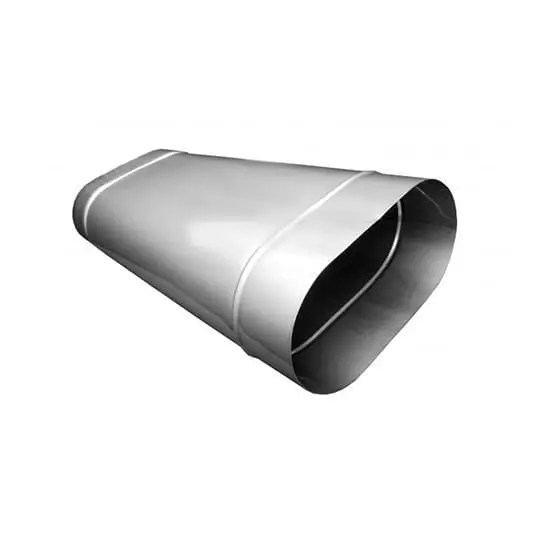 Труба овал. сечения (вставка) L-250 мм из нерж. ст. 430-0,8 мм купить в Слуцке
