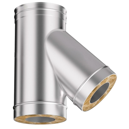 Сэндвич-тройник 45 из нерж. ст. 304-430 0,5-0,5 мм, утепл. 50 мм в Слуцке