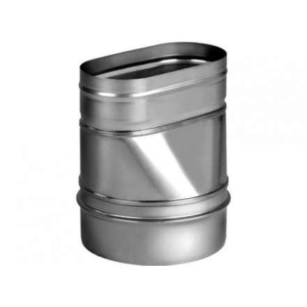 Переход прямой овальный из нерж. ст. 304-0,8 мм купить в Слуцке