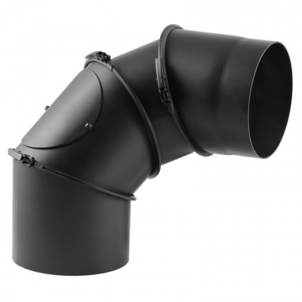 Дымоходное колено (отвод) KAISER PIPES (2мм) 4-сегментное, поворотное 180° в Слуцке