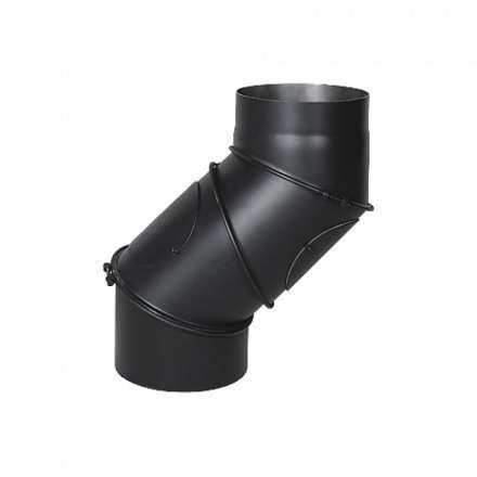 Дымоходное колено (отвод) KAISER PIPES (2мм) 4-сегментное, поворотное 180° в Слуцке