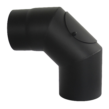 Отвод 90° с ревизией КПД ЧЕРНЫЙ купить в Слуцке