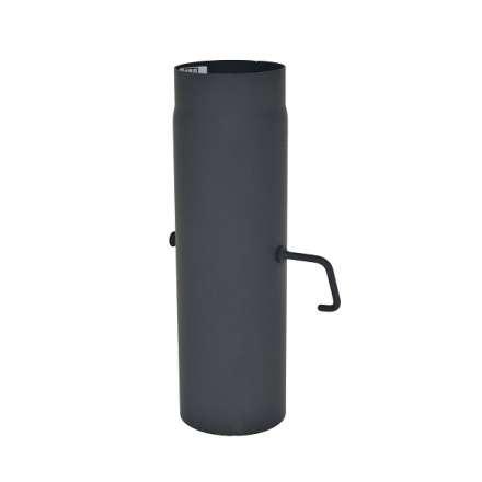 Труба с шибером 500 мм КПД ЧЕРНЫЙ фото в Слуцке