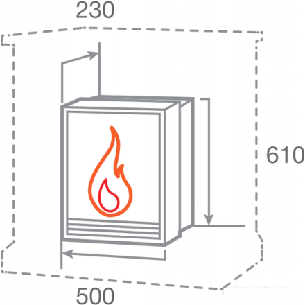 Электрокамин RealFlame FOBOS-S LUX BR в Слуцке