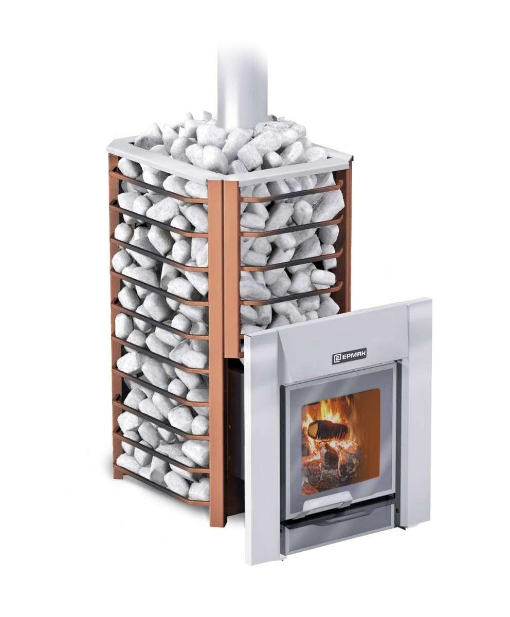 Печь банная Eрмак 16 Сетка-Премиум (чугун) фото в Слуцке