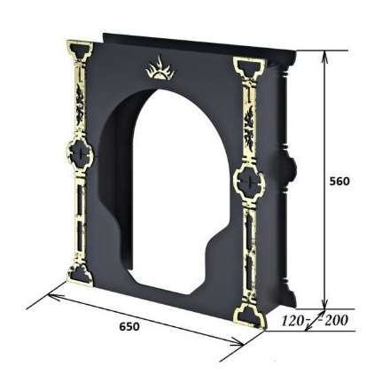 Портал Царь-печи малый стальной в Слуцке