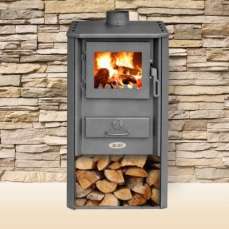 Печь-камин Blist Oganj LM стальная дверца красная фото в Слуцке