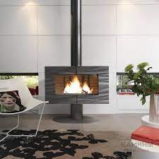 Купить Печь-камин Invicta Symphonia в интерьере чугунная в Слуцке в Слуцке