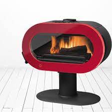 Купить Печь-камин Invicta Fifty Sur Pied Ivoire в интерьере чугунная в Слуцке в Слуцке