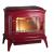 Купить Печь-камин Invicta Bradford красная эмаль в интерьере чугунная в Слуцке в Слуцке
