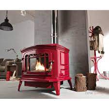 Купить Печь-камин Invicta Bradford белая эмаль в интерьере чугунная в Слуцке в Слуцке