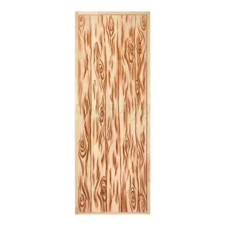 Дверь глухая из цельного массива Озорной Дед 1900x700 липа Класс А коробка из сосны в Слуцке