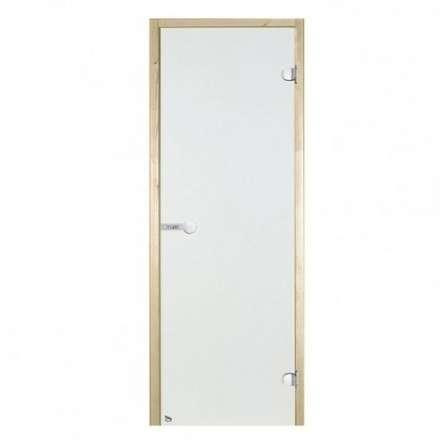 Дверь для бани стеклянная Harvia 7/19 коробка сосна, прозрачная в Слуцке