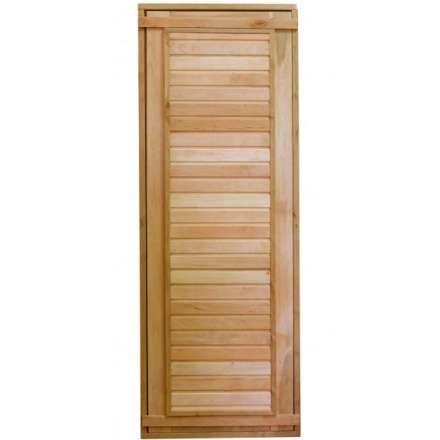 Дверь для бани ComfortProm 800x1900 ольха деревянная глухая с фольгой в Слуцке