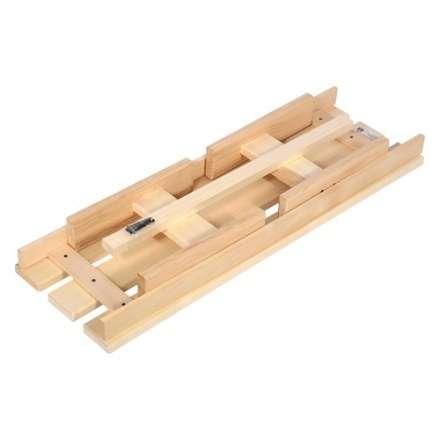 Лавочка разборная 100х33х43 см для бани и сауны (липа) 03600 в Слуцке