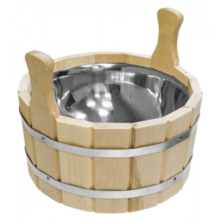 Ушат шайка 6,5л с нержавеющей вставкой 33216 купить в Слуцке