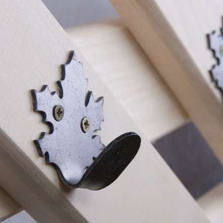 Вешалка Ромб с 5-ю железными кленовыми крючками в Слуцке