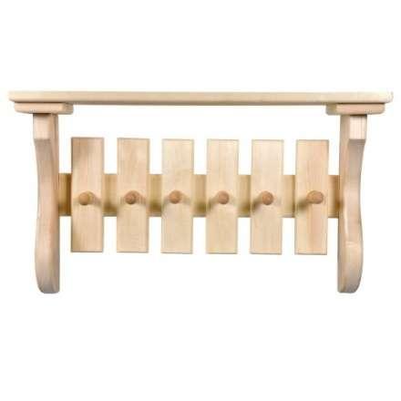 Полка с вешалкой 6 рожков 32412 купить в Слуцке