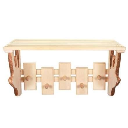 Полка-вешалка 5 крючков резная в Слуцке