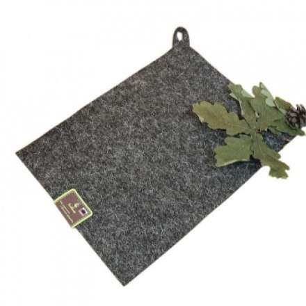 Коврик для бани и сауны, 30 х 40 см, войлок серый Б42030 купить в Слуцке