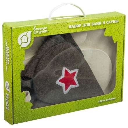 Набор из 3-х предметов (шапка Будёновка, рукавица, коврик) 41096 в Слуцке