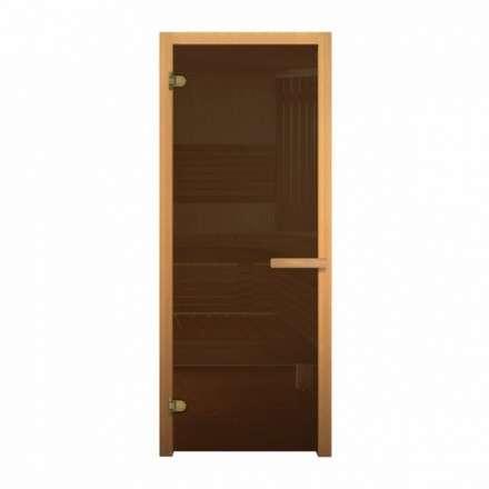 Стеклянная дверь для бани Fireway бронза 1900*700 (стекло 8 мм, 2 петли) купить в Слуцке