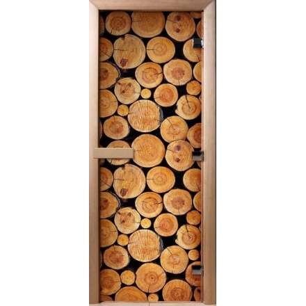 Дверь для сауны Doorwood с фотопечатью A043 1900x700 в Слуцке