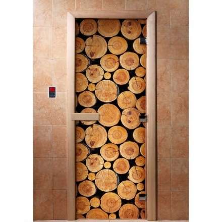 Дверь для сауны Doorwood с фотопечатью A043 1900x700 в Слуцке