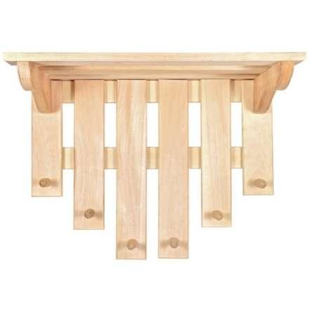 Полка с вешалкой 6 рожков 03580 в Слуцке