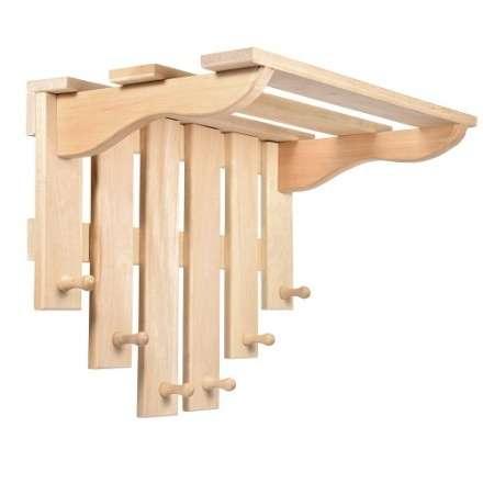 Полка с вешалкой 6 рожков 03580 в Слуцке