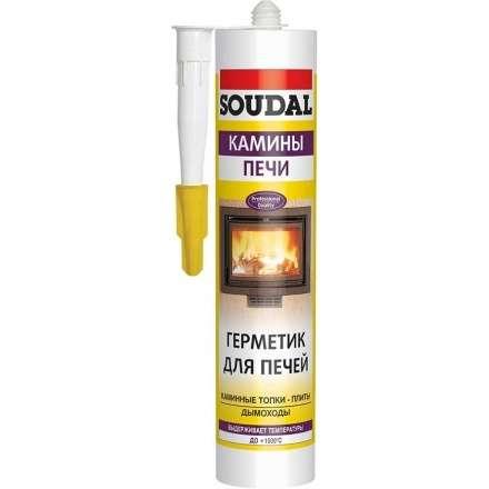 Герметик для печей SOUDAL Calofer черный 280 мл жаростойкий в Слуцке