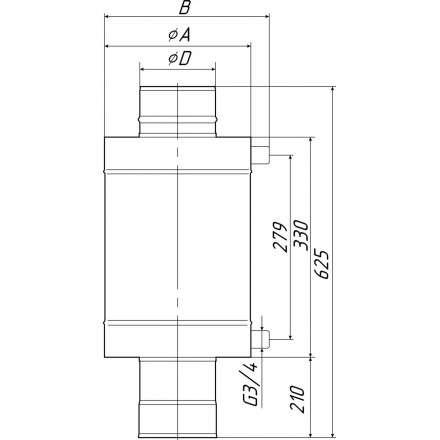 Теплообменник Термофор КОСТАКАН 8 л самоварного типа в Слуцке