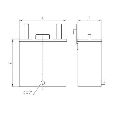 Бак Ferrum Комфорт навесной для печи 60 л в Слуцке