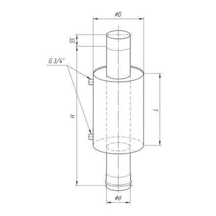 Бак Ferrum Комфорт для печи с водяным контуром 7 л в Слуцке