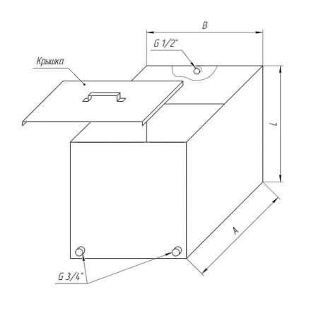 Бак Ferrum Комфорт для теплообменника 110 л в Слуцке