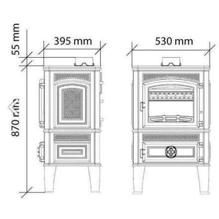 Чугунная печь Ferguss Magma Cook в Слуцке