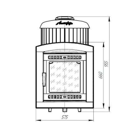 Печь банная ProMetall Атмосфера L в ламелях Жадеит в Слуцке