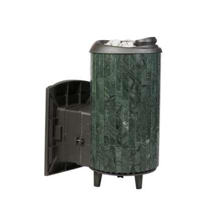 Печь банная ProMetall Атмосфера L+ в ламелях Верде Гватемала наборный рисунок в Слуцке