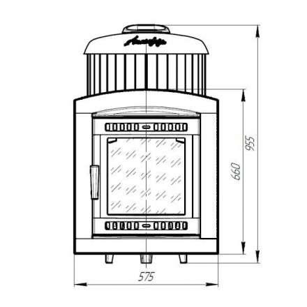 Печь банная ProMetall Атмосфера L+ в ламелях Жадеит наборный рисунок в Слуцке