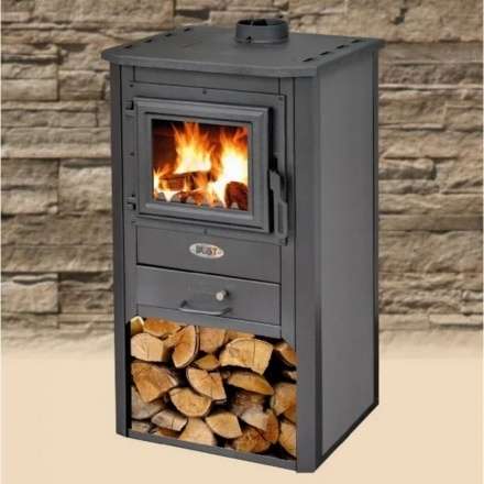 Печь-камин Blist Oganj N чугунная дверца серая фото в Слуцке