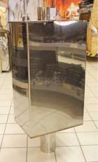 Бак самоварный Прямоугольный d115 мм, 80л; AISI430- 1,0мм в Слуцке