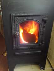 Недорогая печь-камин со стеклом ЭТНА (ДТ-4С) ? 115 мм для дома и дачи Амазонка бай фото в Слуцке
