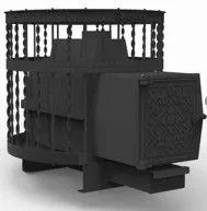 Чугунная банная печь Kennet Бастион 22 сетка витая в Слуцке