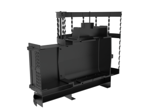 Чугунная банная печь Kennet Бастион 22 сетка витая в Слуцке