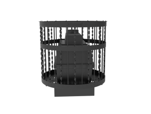 Чугунная банная печь Kennet Бастион 22 сетка витая в Слуцке