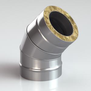 Сэндвич-Колено (Отвод) 45 304/430 0.8, изол. 50 мм в Слуцке