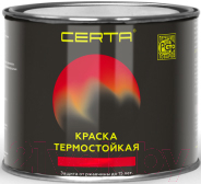 Краска термостойкая антикоррозионная 0,4 кг Черная CERTA купить в Слуцке