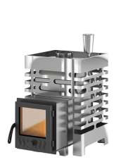 Печь для бани Везувий ASTON 12 INOX стекло Амазонка бай фото в Слуцке